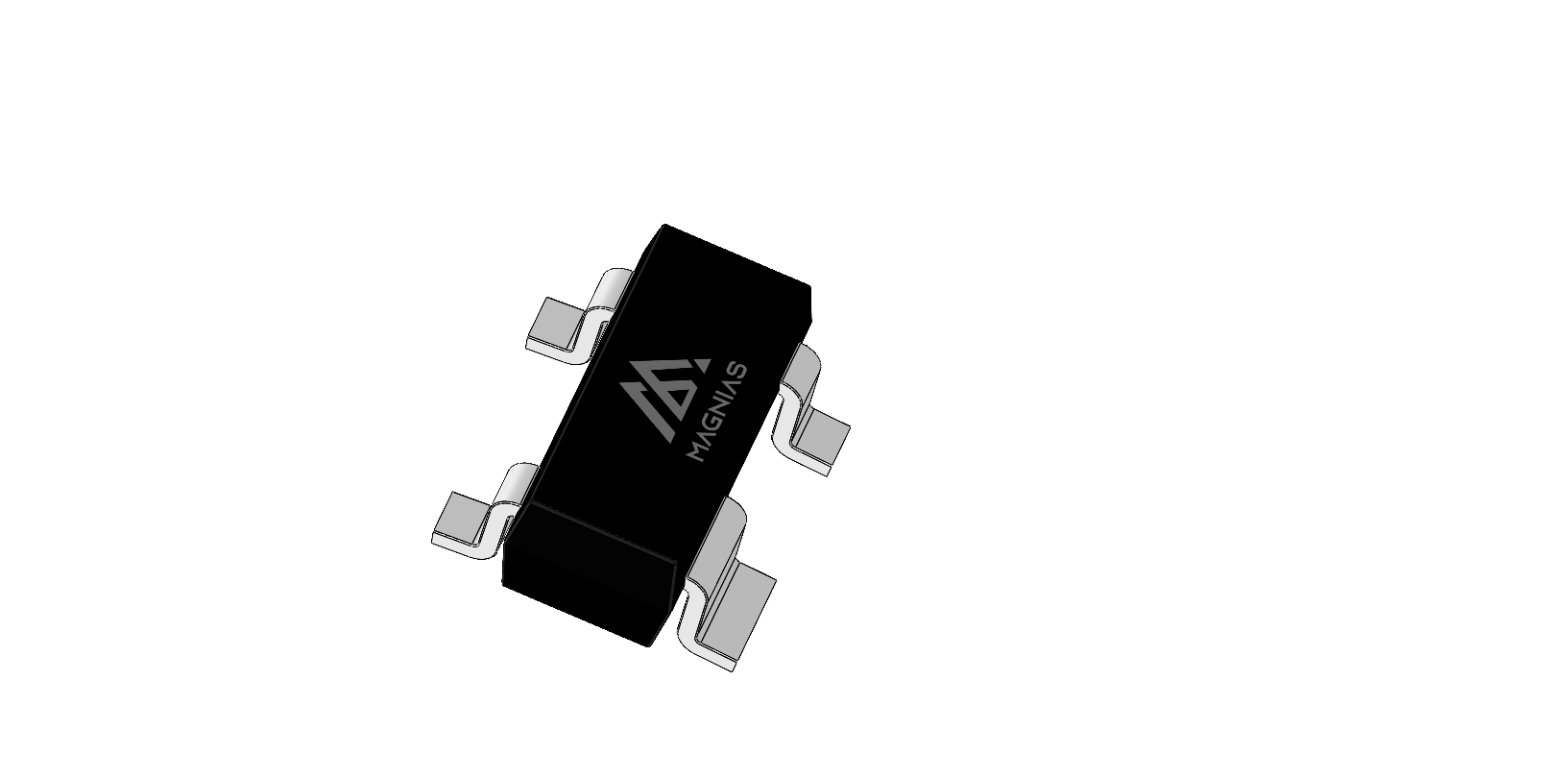 SOT-143 3D package render