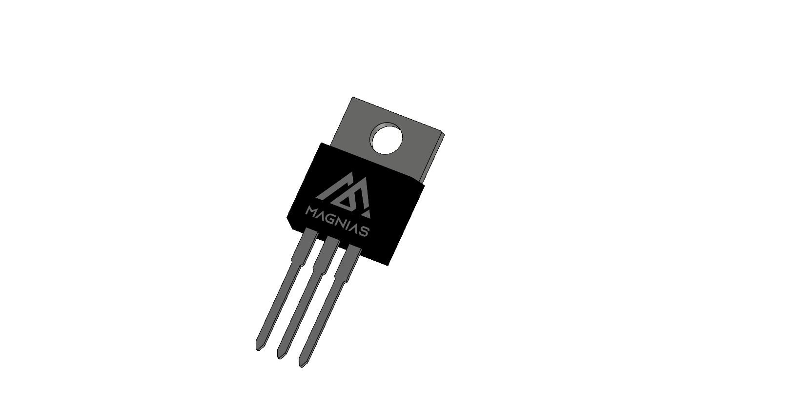 TO-220C 3D package render