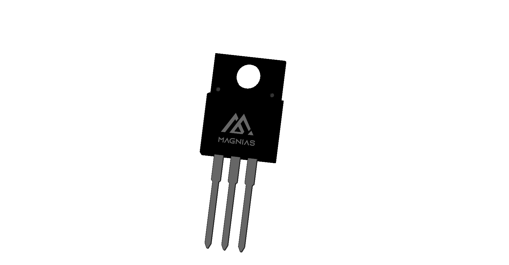 TO-220F 3D package render